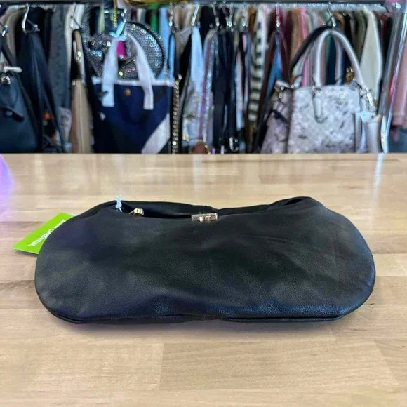 Sam Edelman Michaela Leather Mini Hobo Bag - Black - Picture 7 of 9